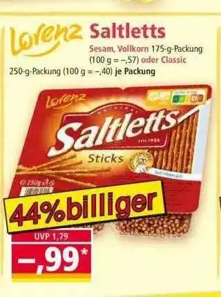 Norma Lorenz Saltletts 175g Angebot