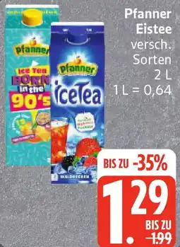Edeka Pfanner Eistee Angebot