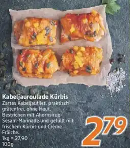 inkoop Kabeljauroulade Kürbis Angebot