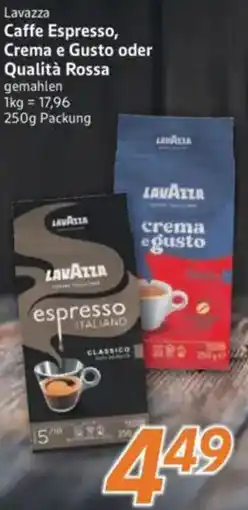 inkoop Lavazza Caffe Espresso, Crema e Gusto oder Qualità Rossa Angebot