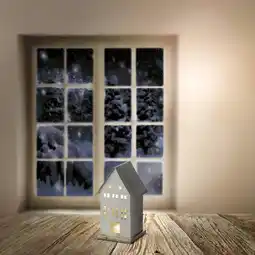 NKD LED-Haus aus Metall, ca. 7x7x15,5cm Angebot