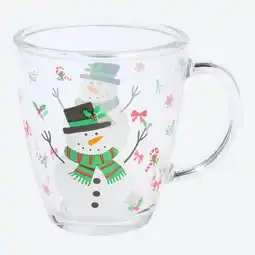 NKD Glas-Tasse mit Weihnachts-Design, ca. 360 ml Angebot
