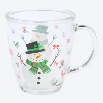NKD Glas-Tasse mit Weihnachts-Design, ca. 360 ml Angebot