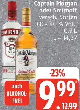 Edeka Captain Morgan oder Smirnoff Angebot