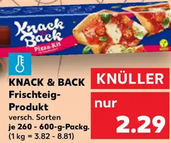 Kaufland KNACK & BACK Frischteig Produkt Angebot