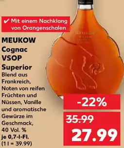 Kaufland MEUKOW Cognac VSOP Angebot