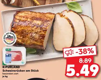 Kaufland K-PURLAND Schweinerücken am Stück Angebot