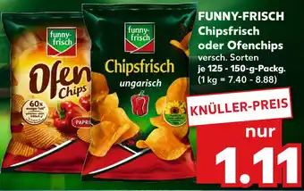 Kaufland FUNNY-FRISCH Chipsfrisch oder Ofenchips Angebot