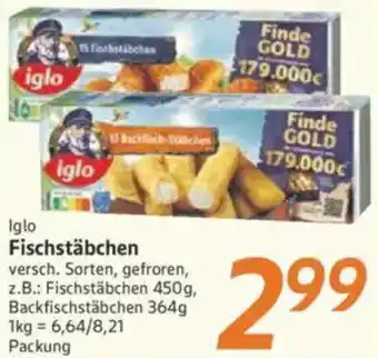 inkoop iglo Fischstäbchen Angebot