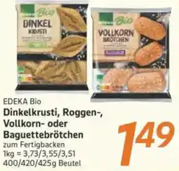 inkoop EDEKA Bio Dinkelkrusti, Roggen-, Vollkorn- oder Baguettebrötchen Angebot
