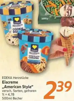 inkoop EDEKA Herzstücke Eiscreme ,,American Style" Angebot
