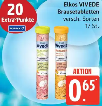 Edeka Elkos VIVEDE Brausetabletten Angebot
