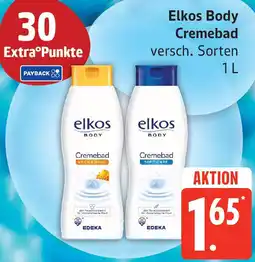 Edeka Elkos Body Cremebad Angebot