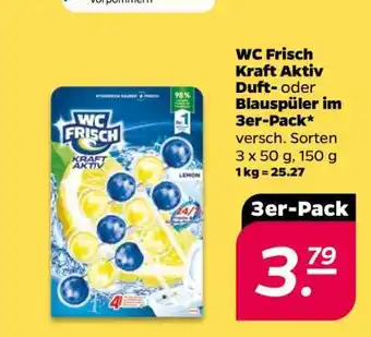 NETTO WC Frisch Kraft Aktiv Duft- oder Blauspüler im 3er-Pack Angebot