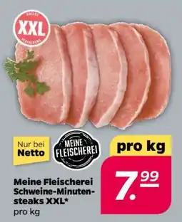 NETTO Meine Fleischerei Schweine-Minuten-steaks XXL Angebot