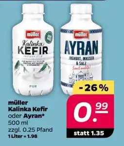 NETTO Müller Kalinka-Kefir oder Ayran Angebot