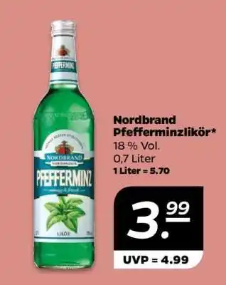 NETTO Nordbrand Pfefferminzlikör Angebot
