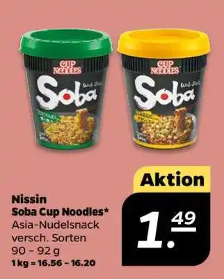 NETTO NISSIN Soba Cup Noodles Angebot