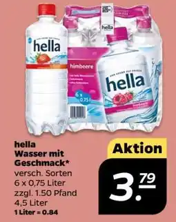 NETTO hella Wasser mit Geschmack Angebot