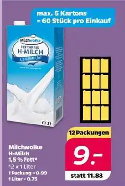 NETTO Milchwolke H-Milch 1.5 % Fett Angebot