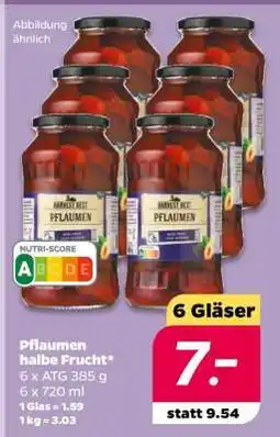 NETTO Pflaumen halbe Frucht Angebot