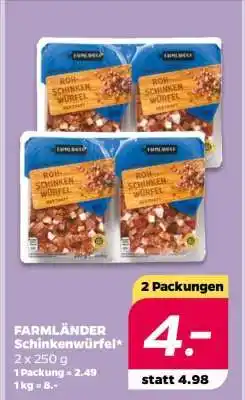 NETTO FARMLÄNDER Schinkenwürfel Angebot
