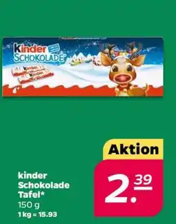 NETTO kinder Schokolade Tafel Angebot