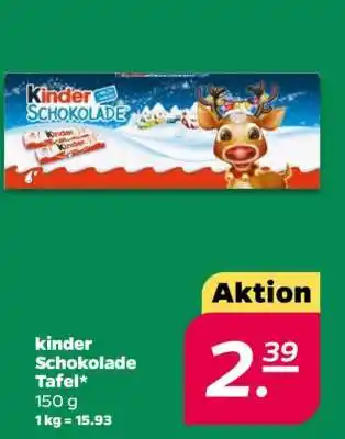NETTO kinder Schokolade Tafel Angebot