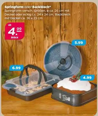 NETTO Springform oder Backblech Angebot