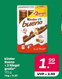 NETTO kinder Bueno + 2 Riegel gratis Angebot