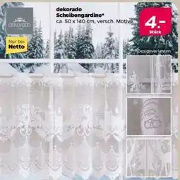 NETTO dekorado Scheibengardine Angebot