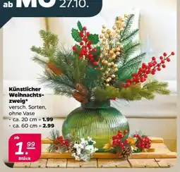 NETTO Künstlicher Weihnachtszweig Angebot