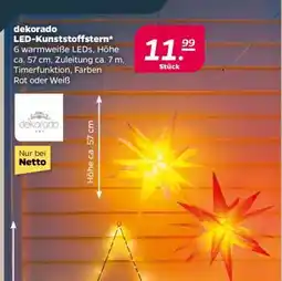 NETTO dekorado LED-Kunststoffstern Angebot