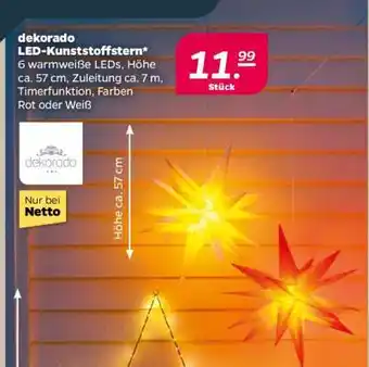 NETTO dekorado LED-Kunststoffstern Angebot