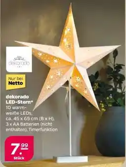 NETTO dekorado LED-Stern Angebot