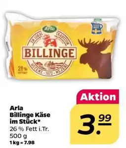 NETTO Arla Billinge Käse im Stück Angebot
