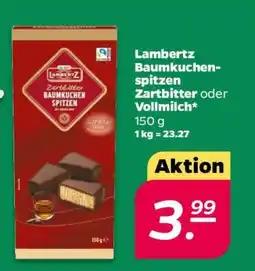 NETTO Lambertz Baumkuchenspitzen Zartbitter oder Vollmilch Angebot