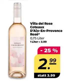 NETTO Villa del Rose Coteaux D’Aix-En-Provence Rosé Angebot
