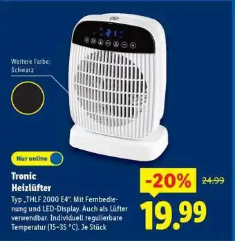 Lidl Tronic Heizlüfter Angebot