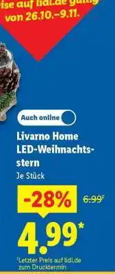 Lidl Livarno Home LED-Weihnachtsstern Angebot