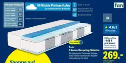 Lidl f.a.n. 7-Zonen-Boxspring-Matratze Angebot