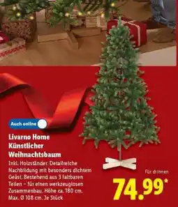 Lidl LIVARNO home Künstlicher Weihnachtsbaum Angebot