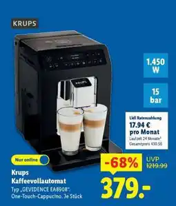 Lidl KRUPS Kaffeevollautomat Angebot