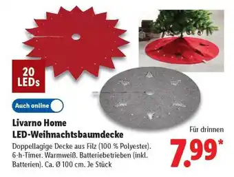 Lidl Livarno Home LED-Weihnachtsbaumdecke Angebot