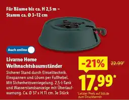 Lidl LIVARNO home Weihnachtsbaumständer Angebot