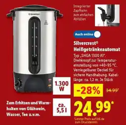 Lidl Silvercrest Heißgetränkeautomat Angebot