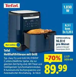 Lidl Tefal Heißluftfritteuse mit Grill Angebot