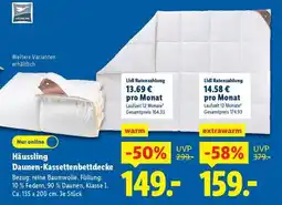Lidl HÄUSSLING Daunen-Kassettenbettdecke Angebot