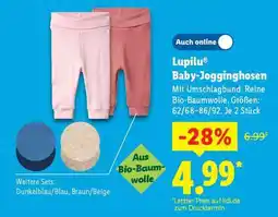 Lidl Lupilu Baby-Jogginghosen Angebot