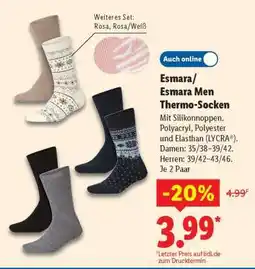 Lidl Esmara/Esmara Men Thermo-Socken Angebot